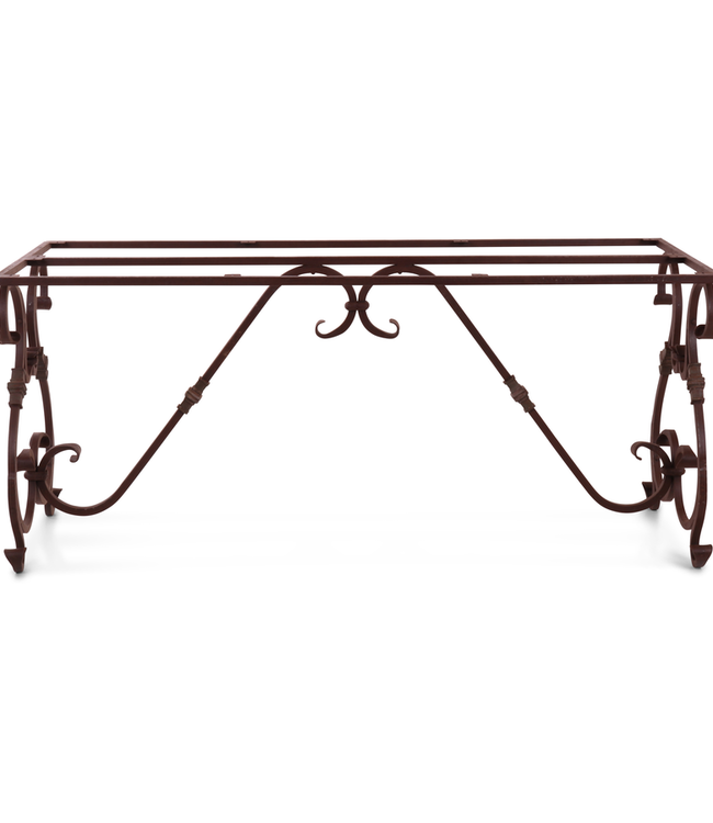 Rene Houtman IJzeren Tafelonderstel Krulpoten Tuintafel  170 x 70 cm