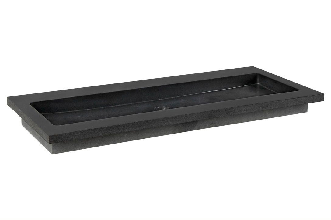 Forzalaqua Nova Wastafel Graniet Gezoet & Gebrand - 100,5x51,5x9,5
