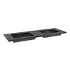 Nova Doppio Wastafel - Graniet Gezoet & Gebrand - 140,5x51,5x9,5 cm