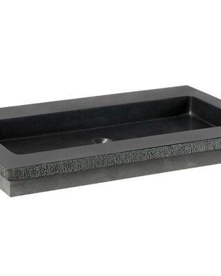 Forzalaqua Nova Wastafel Graniet Gezoet en Gefrijnd - 60,5x51,5x9,5 cm