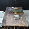 Rene Houtman Tafel Xavi Wagondelen Tafelblad Met Gietijzeren Onderstel Rene Houtman Tafel Xavi Wagondelen Tafelblad Met Gietijzeren Onderstel