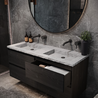 Forzalaqua Badkamermeubel - Black Oiled - Verschillende Formaten - Inclusief Wastafel Forzalaqua Badkamermeubel - Black Oiled - Verschillende Formaten - Inclusief Wastafel