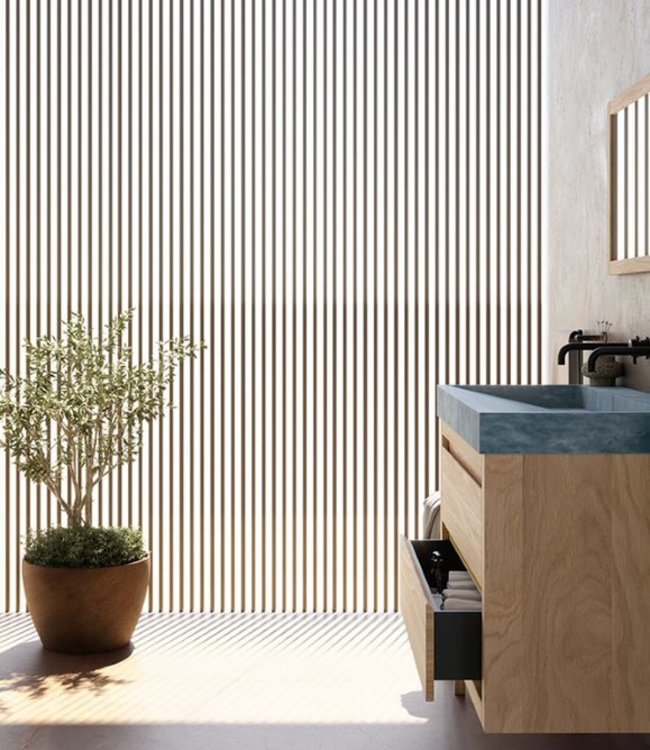 Forzalaqua Gela 2.0 Badkamermeubel - Smoke - Verschillende Maten - Inclusief Wastafel