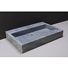 Palermo Wastafel - Cloudy Marmer Gezoet - 80,5x51,5x9 cm