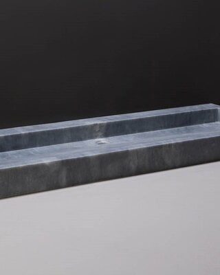 Forzalaqua Palermo Wastafel - Cloudy Marmer Gezoet - 100,5x51,5x9cm