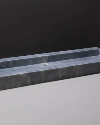 Forzalaqua Palermo Wastafel - Cloudy Marmer Gezoet - 120,5x51,5x9 cm