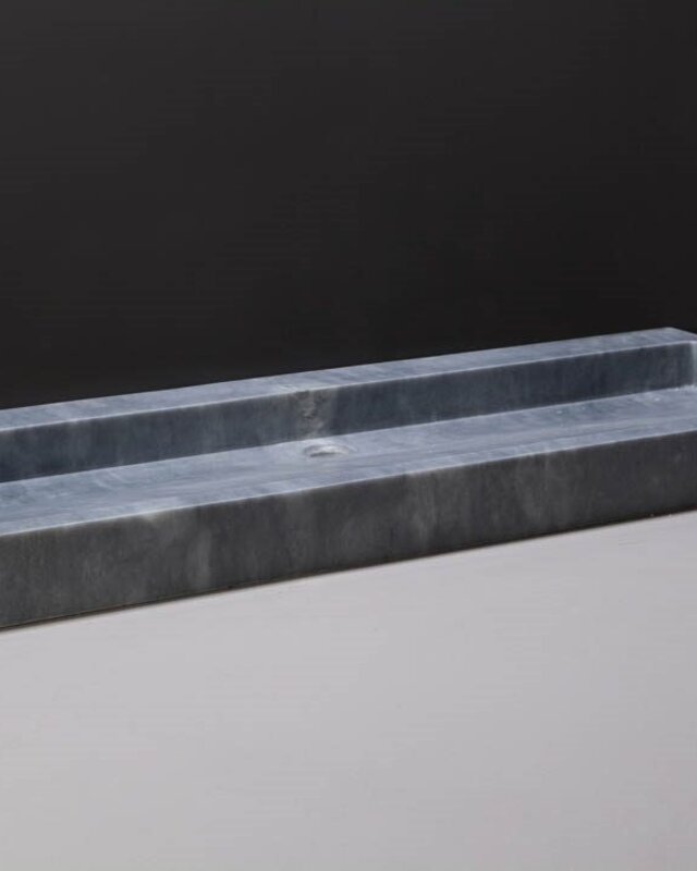 Forzalaqua Palermo Wastafel - Cloudy Marmer Gezoet - 120,5x51,5x9 cm