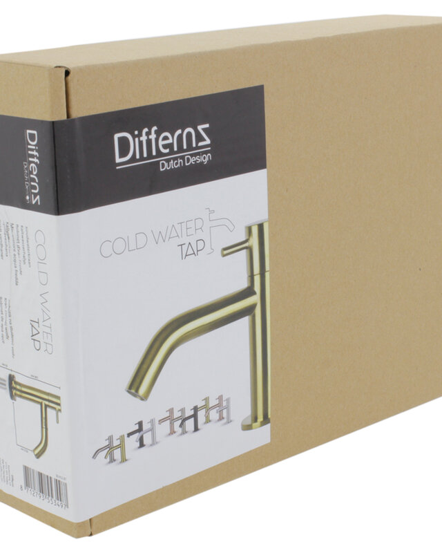 Differnz Fonteinkraan Differnz Mix Gebogen Mat Goud