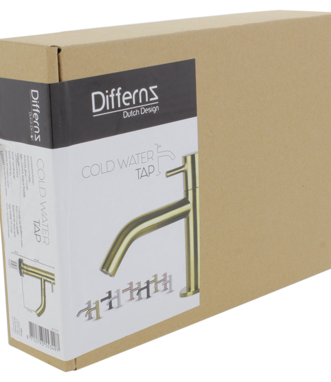 Differnz Fonteinkraan Differnz Mix Gebogen Mat Goud