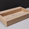 Forzalaqua Palermo Wastafel - Travertin Gezoet - 80,5x51,5x9 cm Forzalaqua Palermo Wastafel - Travertin Gezoet - 80,5x51,5x9 cm