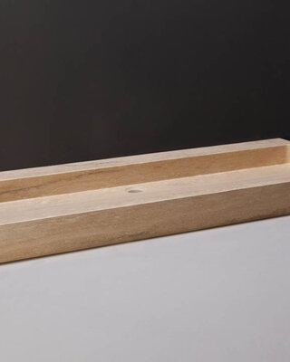 Forzalaqua Palermo Wastafel - Travertin Gezoet - 100,5x51,5x9 cm