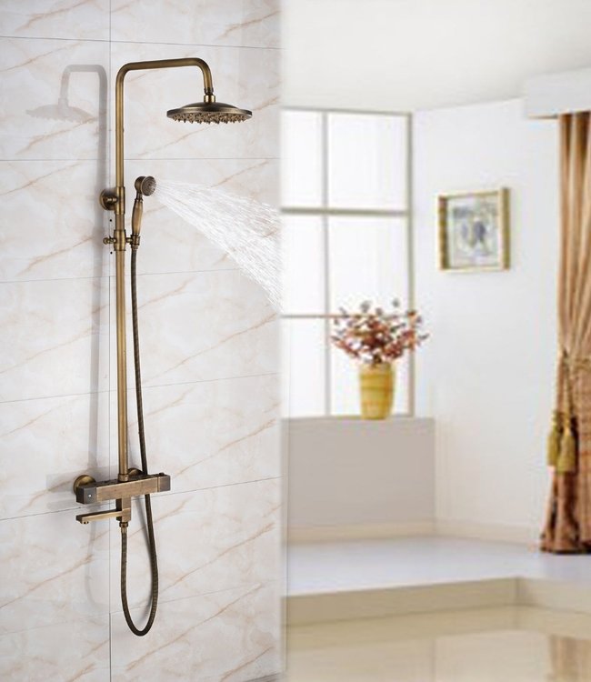 Opbouw Douches Kopen? Thermostatische Bronzen Opbouw Douche Rene Houtman