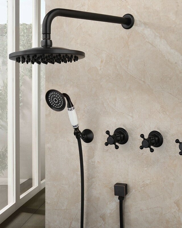Rene Houtman Olie Bronzen Inbouw Douche