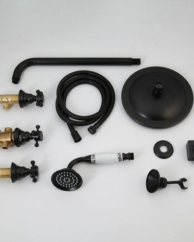 Rene Houtman Olie Bronzen Inbouw Douche