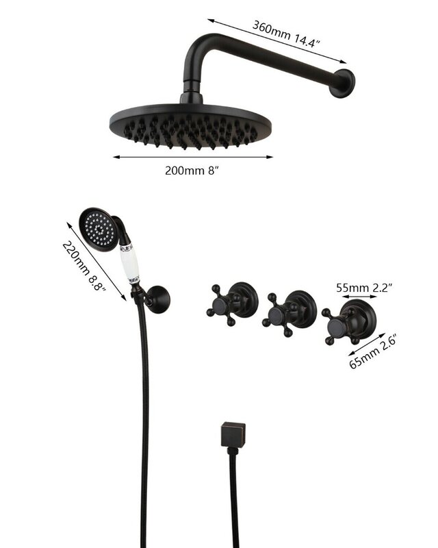 Rene Houtman Olie Bronzen Inbouw Douche