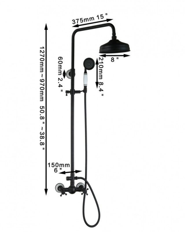 Rene Houtman Retro Opbouw Douche - Olie Brons