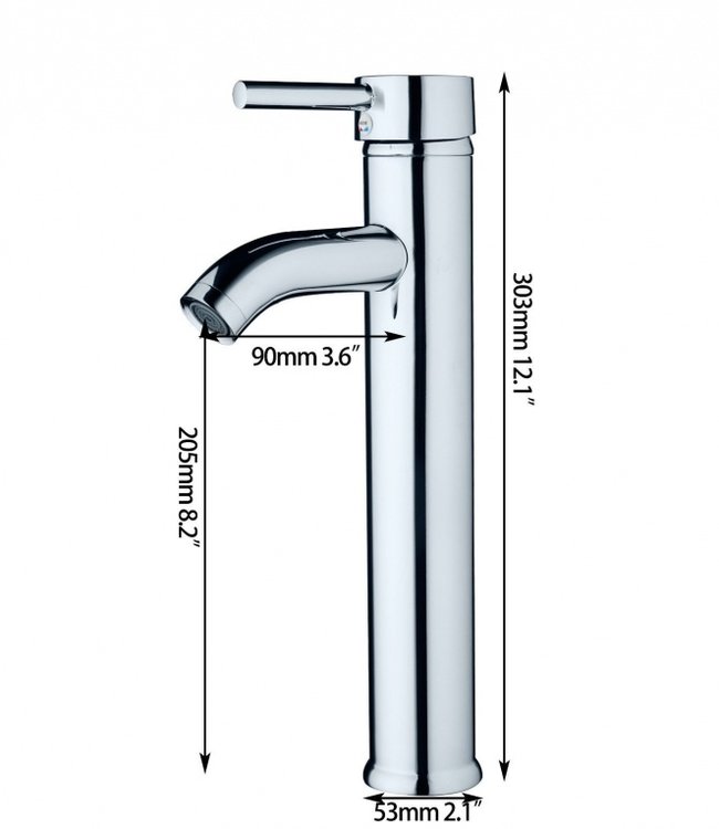 Rene Houtman Wastafelkraan - Chroom