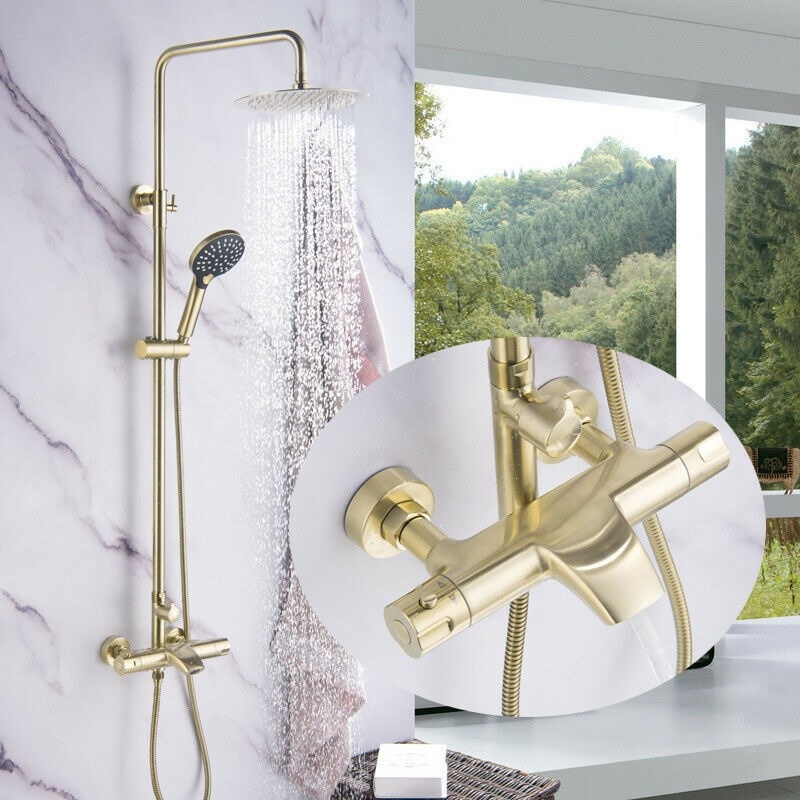 Rene Houtman Thermostatische Douche - Mat Goud
