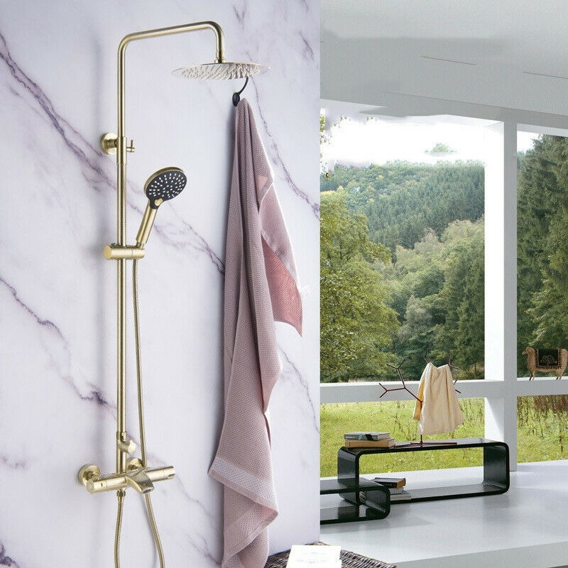 Rene Houtman Thermostatische Douche - Mat Goud