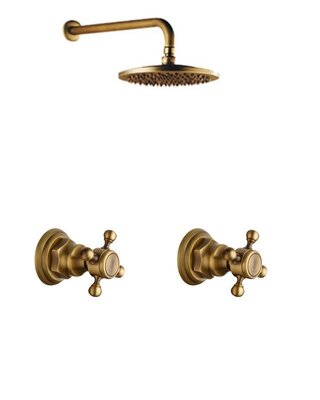 Rene Houtman Antieke Inbouw Douche-set - Brons