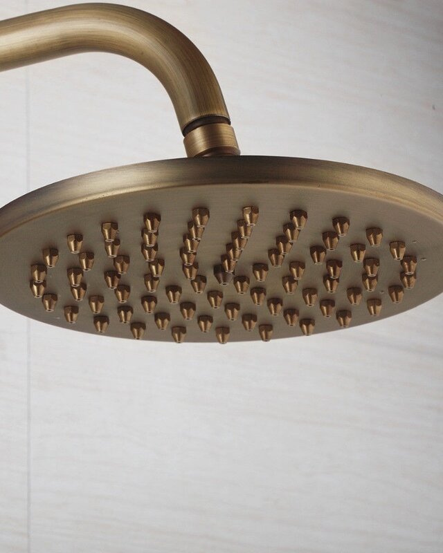 Rene Houtman Antieke Inbouw Douche-set - Brons
