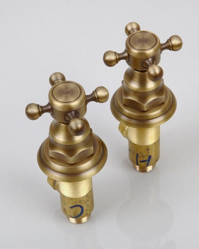 Rene Houtman Antieke Inbouw Douche-set - Brons