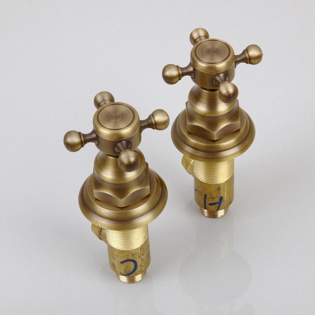 Rene Houtman Antieke Inbouw Douche-set - Brons