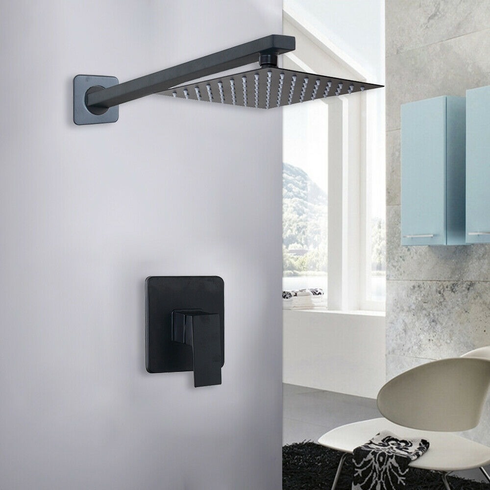Rene Houtman Zwarte Inbouw Douche-set