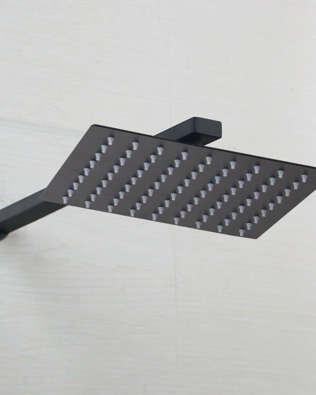Rene Houtman Zwarte Inbouw Douche-set