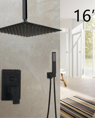 Rene Houtman Plafond Douche - Zwart