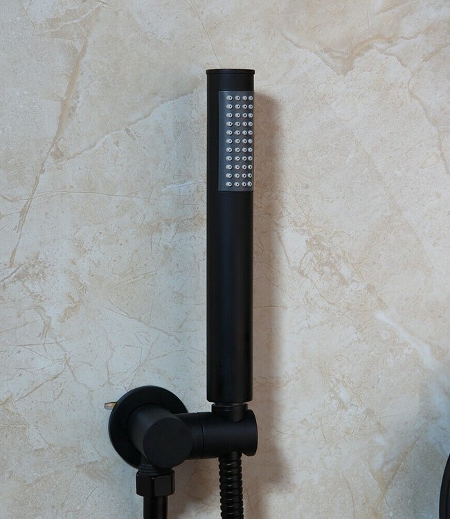 Rene Houtman Inbouwdouche - Mat Zwart