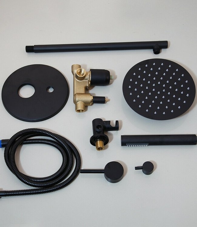 Rene Houtman Inbouwdouche - Mat Zwart