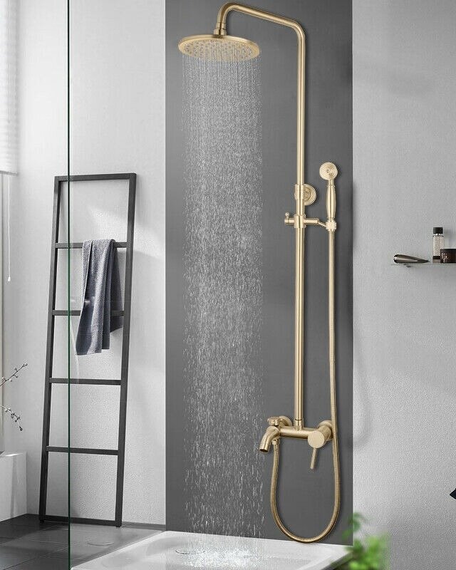 Rene Houtman Klassieke Opbouw Douche - Geborsteld Goud