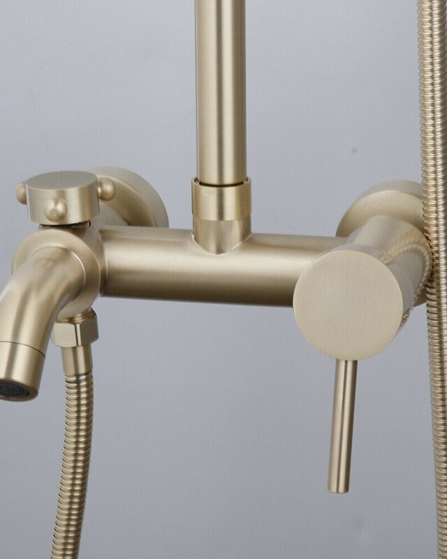 Rene Houtman Klassieke Opbouw Douche - Geborsteld Goud