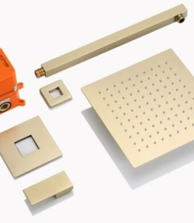 Rene Houtman Inbouw Douche - Mat Goud