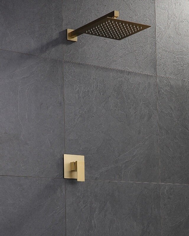 Rene Houtman Inbouw Douche - Mat Goud