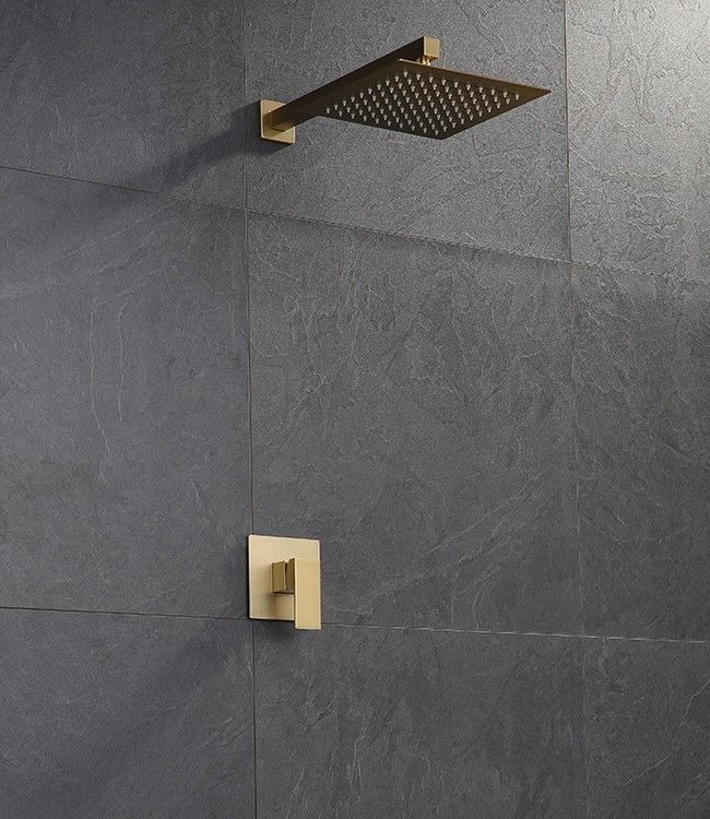 Rene Houtman Inbouw Douche - Mat Goud