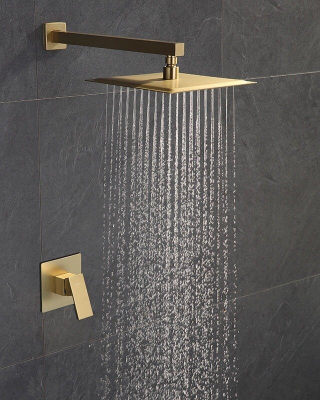Rene Houtman Inbouw Douche - Mat Goud