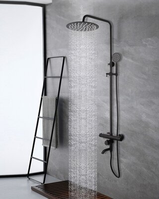 Rene Houtman Thermostatische Doucheset - Zwart