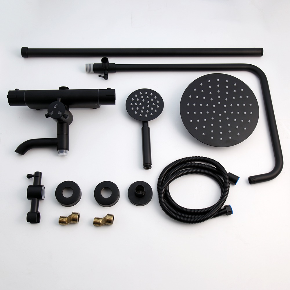 Rene Houtman Thermostatische Doucheset - Zwart