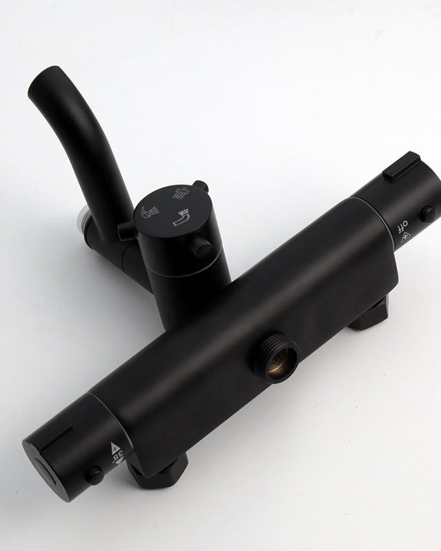 Rene Houtman Thermostatische Doucheset - Zwart