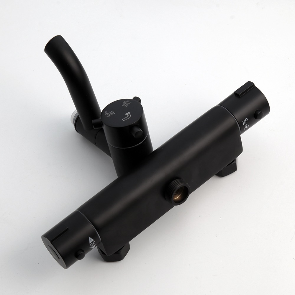 Rene Houtman Thermostatische Doucheset - Zwart