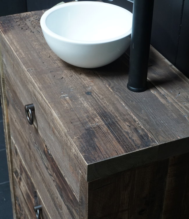 Rene Houtman Isabelle Badkamermeubel 2 Lades - H90 x B75 x D38 Wagondelen