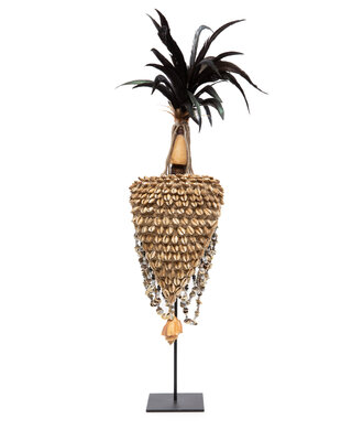 Bazar Bizar The Shell Hat - Naturel Zwart