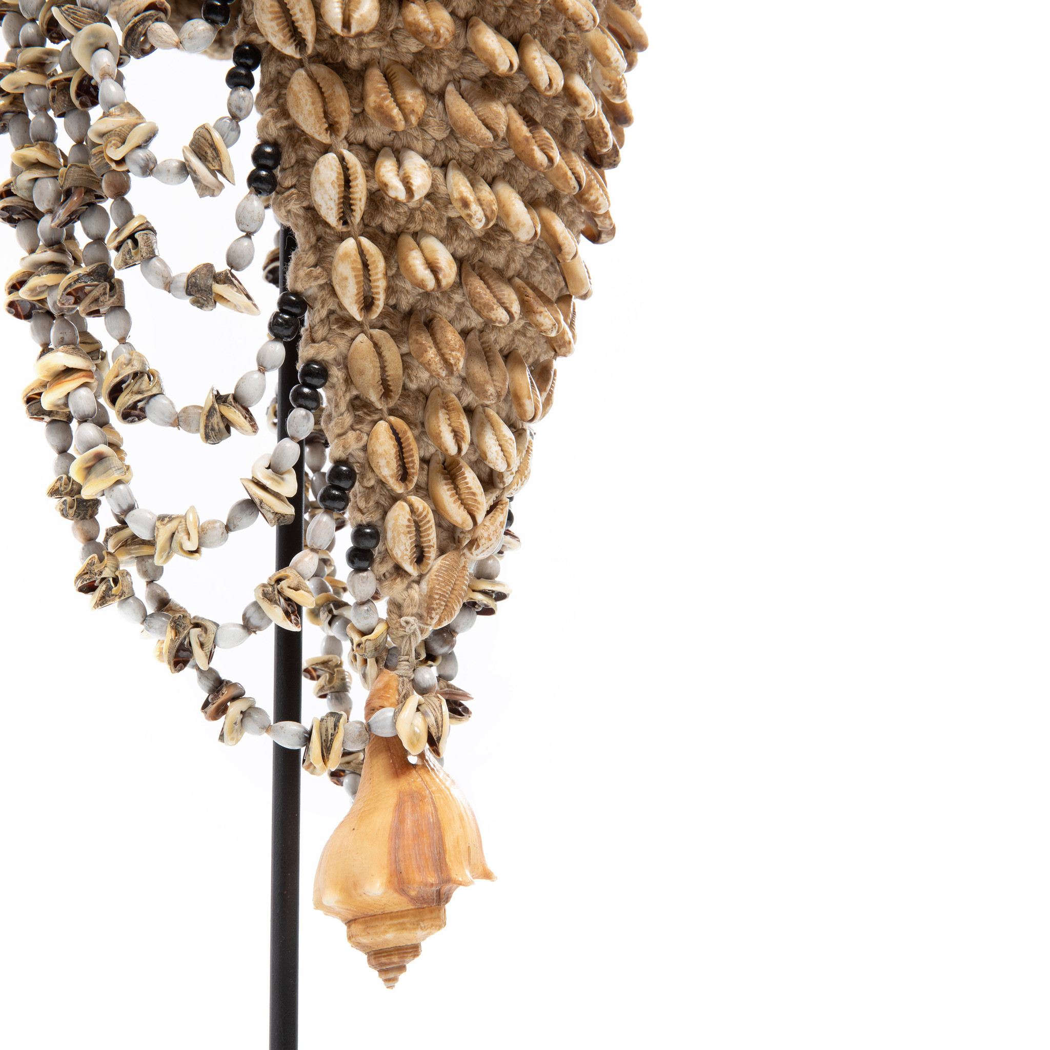 Bazar Bizar The Shell Hat - Naturel Zwart