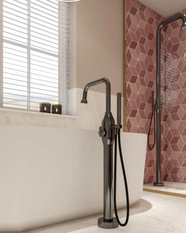 JEE-O BLOOM Badvuller | Met Handdouche | Gun Metal