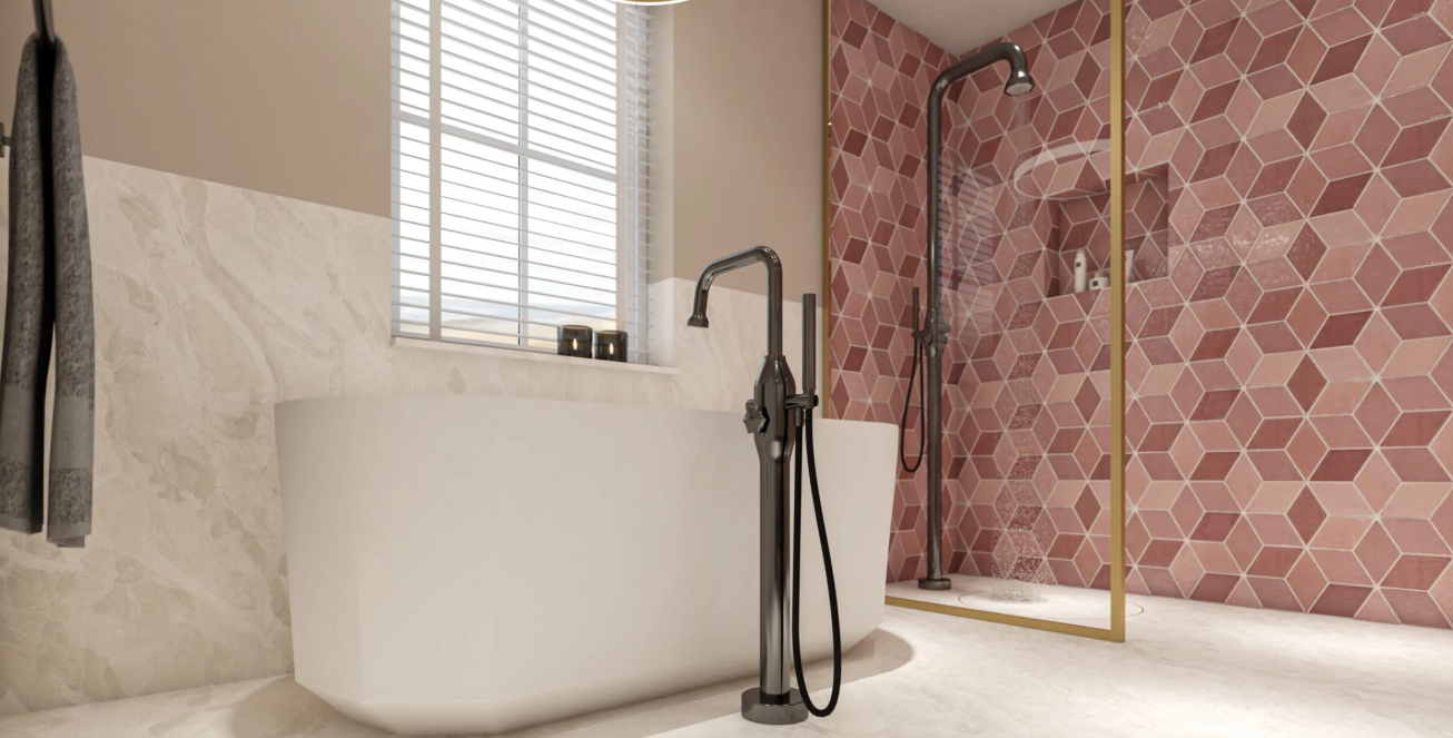 JEE-O BLOOM Badvuller | Met Handdouche | Gun Metal