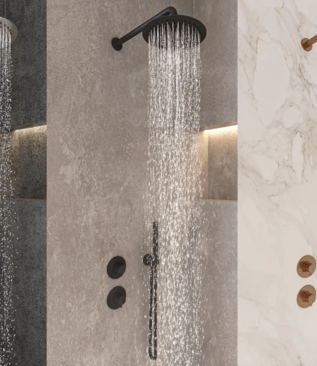 JEE-O Slimline Wand Douche Combinatie 01 | Met Handdouche | Meerdere kleuren