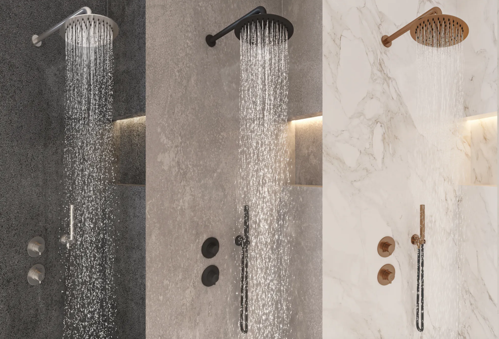 JEE-O Slimline Wand Douche Combinatie 01 | Met Handdouche | Meerdere kleuren