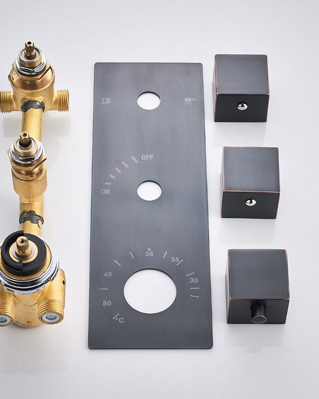 Rene Houtman Olie Bronzen Regendouche - Thermostatisch